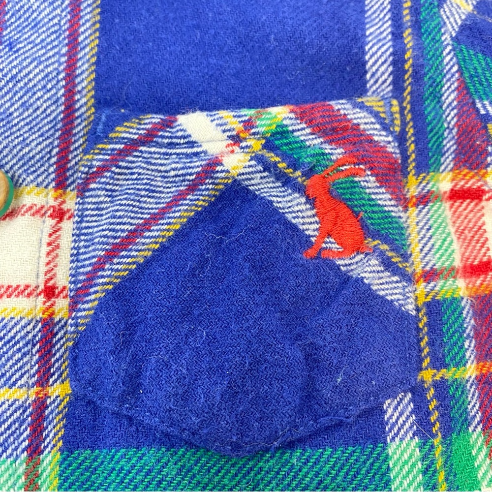 Baby Joules Plaid Flannel Hamish Shirt Navy Blue Tartan 0-3 Months - Picture 4 of 9